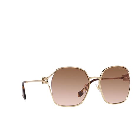 miu miu mu 52ws|Miu Miu MU 52WS 60mm Gold Sunglasses .